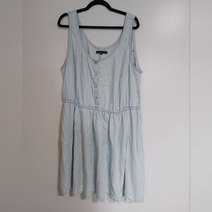 Tencel Sleeveless Button-Front Women’s Dress